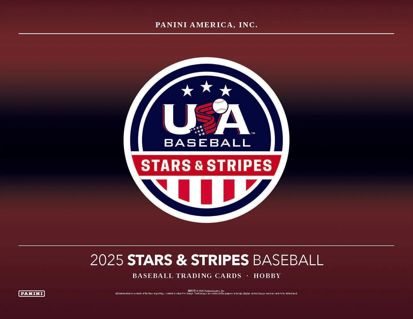 2025 Stars & Stripes baseball card from Panini USA Collegiate National Team product