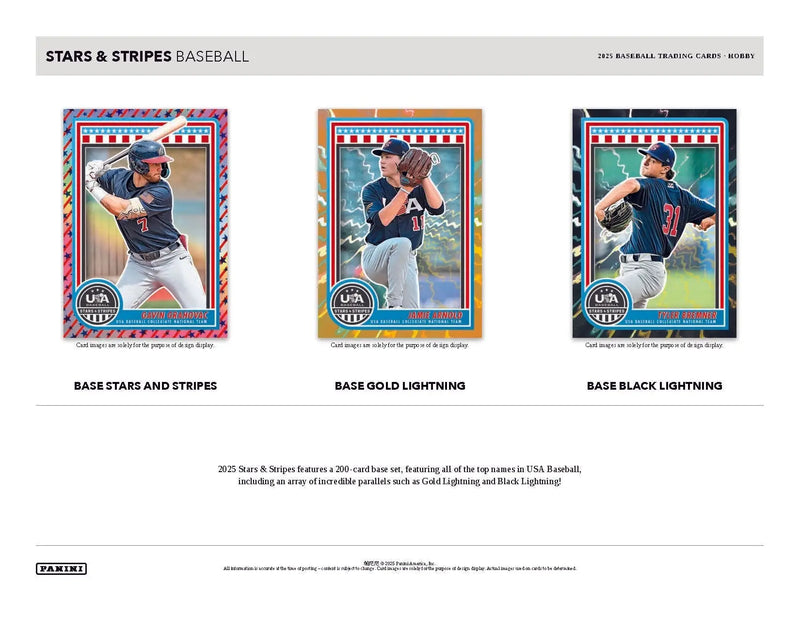 2025 Panini USA Baseball Stars & Stripes Hobby Box - Sports Cards - Baseball Sealed
