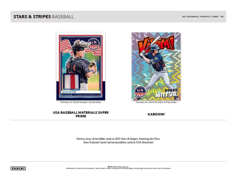 2025 Panini USA Baseball Stars & Stripes Hobby Hybrid H2 Box - Sports Cards - Baseball Sealed
