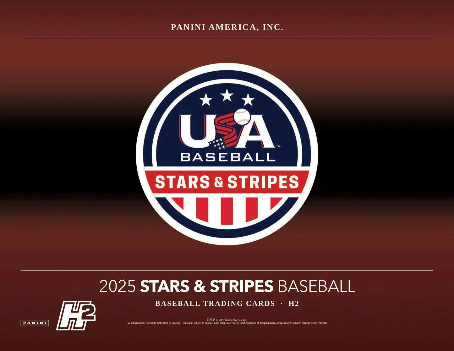 2025 Panini USA Stars & Stripes Baseball H2 Box - Sports Card Hobby Boxes