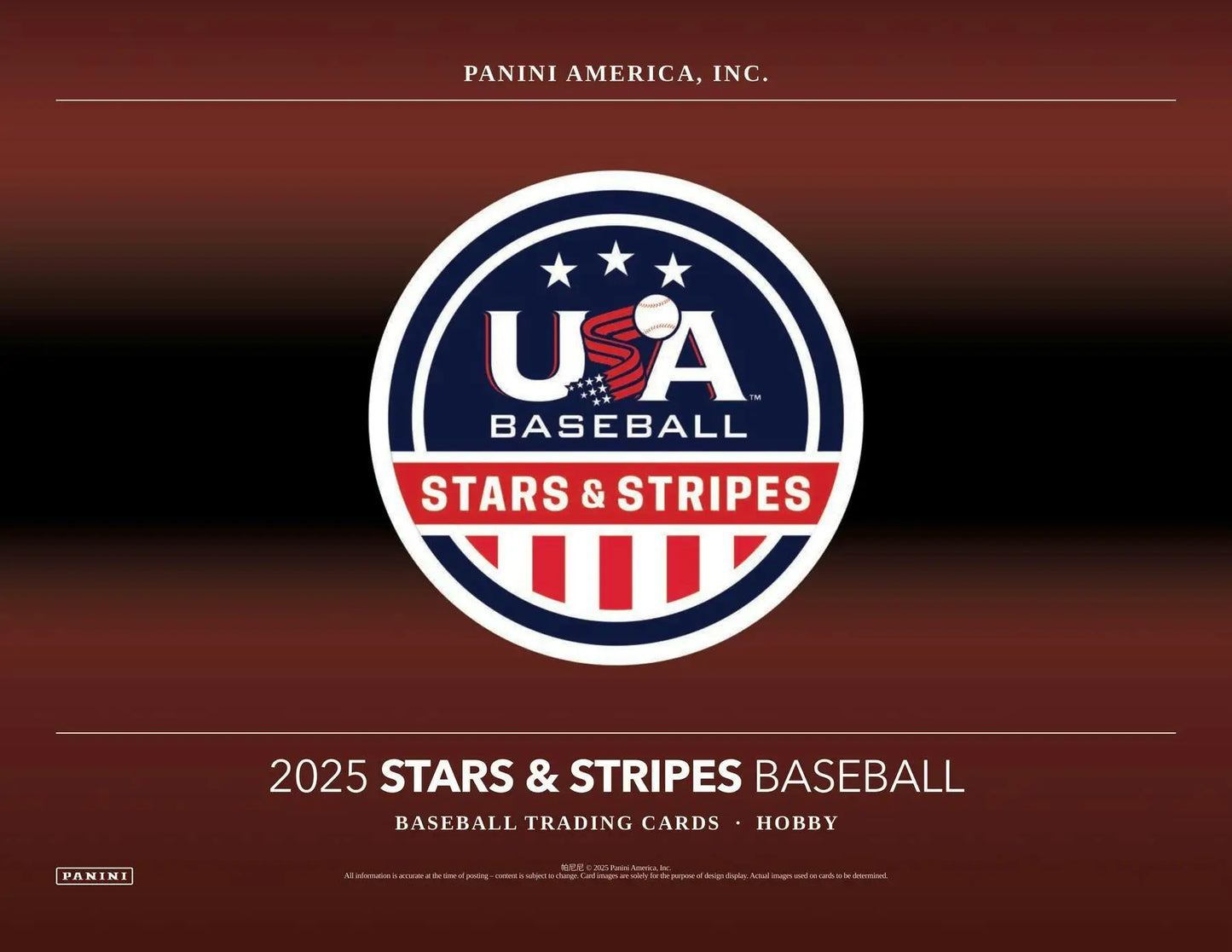 2025 Panini USA Stars & Stripes Baseball Hobby Box - Sports Card Hobby Boxes