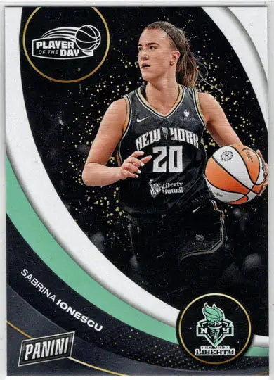 2025 Panini WNBA Player of the Day Base Card 12 Sabrina Ionescu - Basketball Card Single