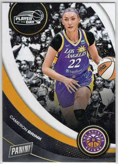 2025 Panini WNBA Player of the Day Base Card 28 Cameron Brink - Basketball Card Single
