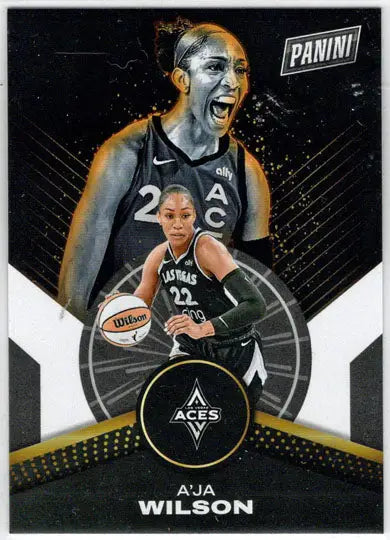 2025 Panini WNBA Player of the Day Base Card 69 A’ja Wilson - Basketball Card Single
