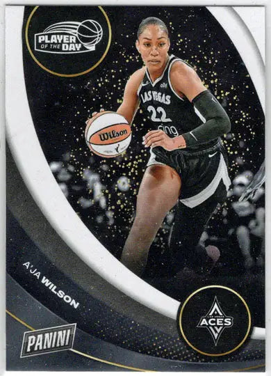 2025 Panini WNBA Player of the Day Base Card 7 A’ja Wilson - Basketball Card Single