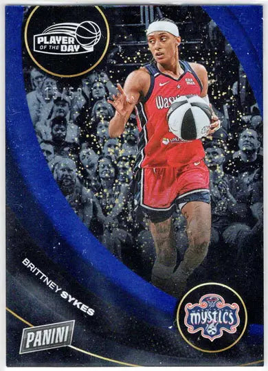2025 Panini WNBA Player of the Day Blue Parallel Card 36 Brittney Sykes 15/50 - Basketball Card Single
