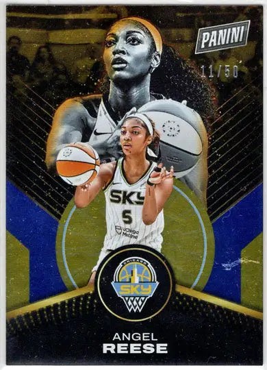 2025 Panini WNBA Player of the Day Blue Parallel Card 78 Angel Reese 11/50 - Basketball Card Single