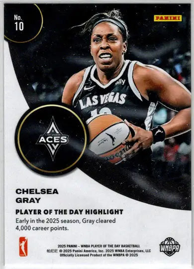 2025 Panini WNBA Player of the Day Orange Parallel Card 10 Chelsea Gray 052/199 - Basketball Card Single