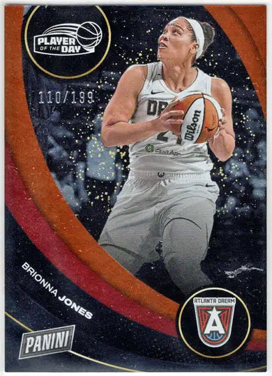 2025 Panini WNBA Player of the Day Orange Parallel Card 44 Brionna Jones 110/199 - Basketball Card Single