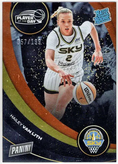 2025 Panini WNBA Player of the Day Orange Parallel Card 50 Hailey Van Lith /199 - Basketball Card Single