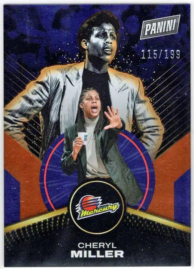 2025 Panini WNBA Player of the Day Orange Parallel Card 59 Cheryl Miller 115/199 - Basketball Card Single