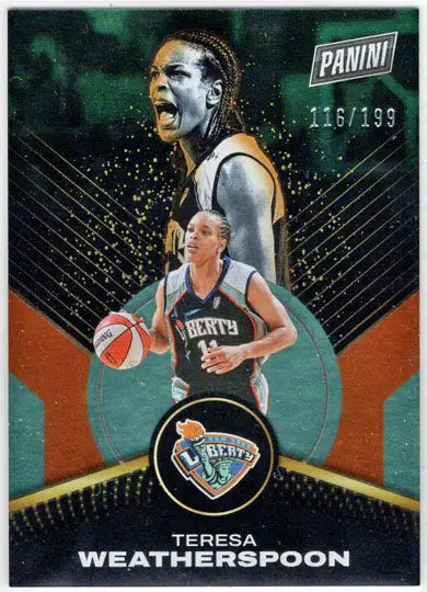 2025 Panini WNBA Player of the Day Orange Parallel Card 68 Weatherspoon 116/199 - Basketball Card Single