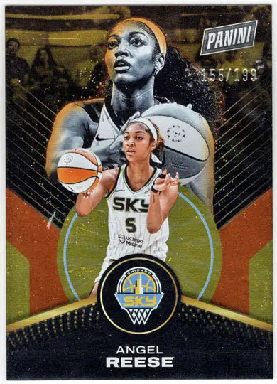 2025 Panini WNBA Player of the Day Orange Parallel Card 78 Angel Reese 155/199 - Basketball Card Single
