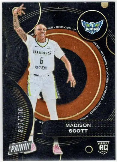 2025 Panini WNBA Player of the Day Orange Parallel Card RC12 Madison Scott /199 - Basketball Card Single
