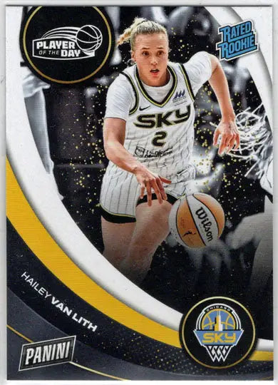 2025 Panini WNBA Player of the Day Rated Rookie Base Card 50 Hailey Van Lith - Basketball Card Single