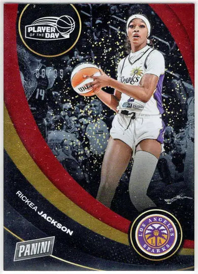 2025 Panini WNBA Player of the Day Red Parallel Card 27 Rickea Jackson 98/99 - Basketball Card Single
