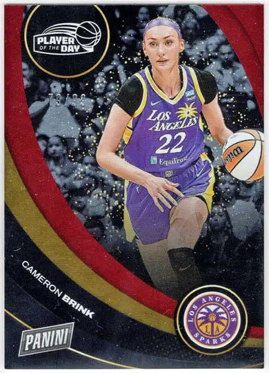 2025 Panini WNBA Player of the Day Red Parallel Card 28 Cameron Brink 79/99 - Basketball Card Single