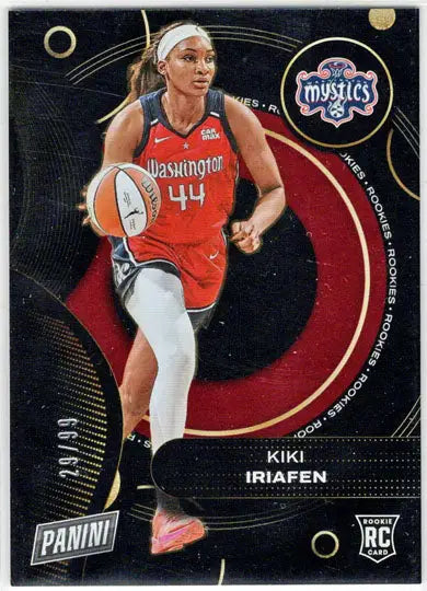 2025 Panini WNBA Player of the Day Red Parallel Card RC4 Kiki Iriafen 29/99 - Basketball Card Single