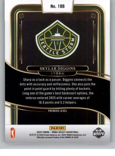 2025 Panini WNBA Select #188 Skylar Diggins NM Near Mint Premier Level ID:83779 - Basketball Card Single