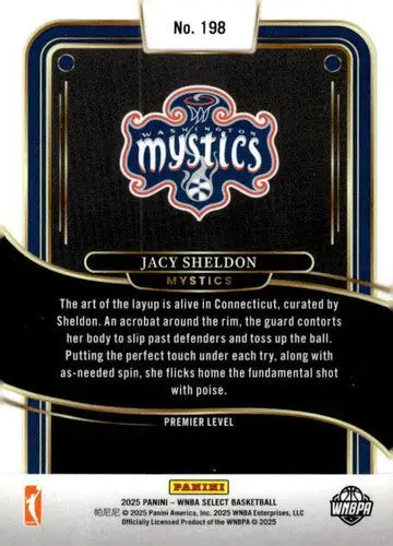 2025 Panini WNBA Select #198 Jacy Sheldon NM Near Mint Premier Level ID:83429 - Basketball Card Single