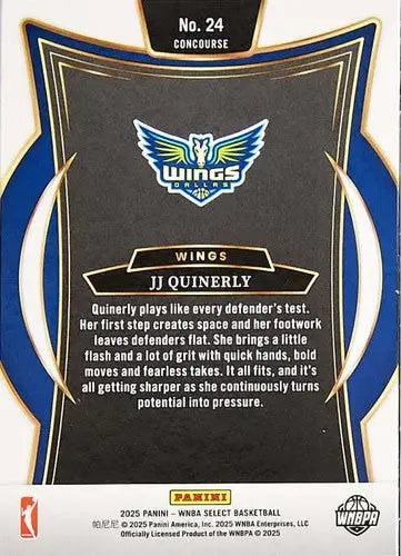2025 Panini WNBA Select #24 JJ Quinerly NM Near Mint Concourse ID:83421