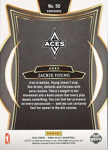 2025 Panini WNBA Select #50 Jackie Young NM Near Mint Concourse ID:83422