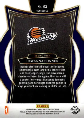2025 Panini WNBA Select #93 DeWanna Bonner NM Near Mint Concourse ID:83380 - Basketball Card Single