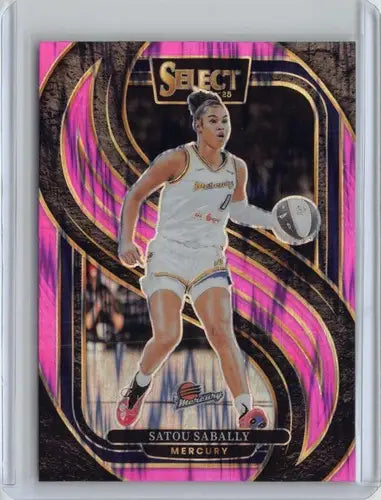 2025 Panini WNBA Select Pink Flash Prizms #133 Satou Sabally NM Near Mi ID:83844