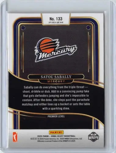 2025 Panini WNBA Select Pink Flash Prizms #133 Satou Sabally NM Near Mi ID:83844