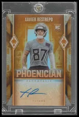 2025 Phoenix Phoenician Penmanship Xavier Restrepo Auto RC Case Hit - Football Card Single