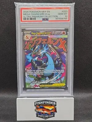2025 Pokemon MEP EN Mega Charizard X Ex Ultra-Premium Collection #023 PSA 10 - Pokémon Card Single