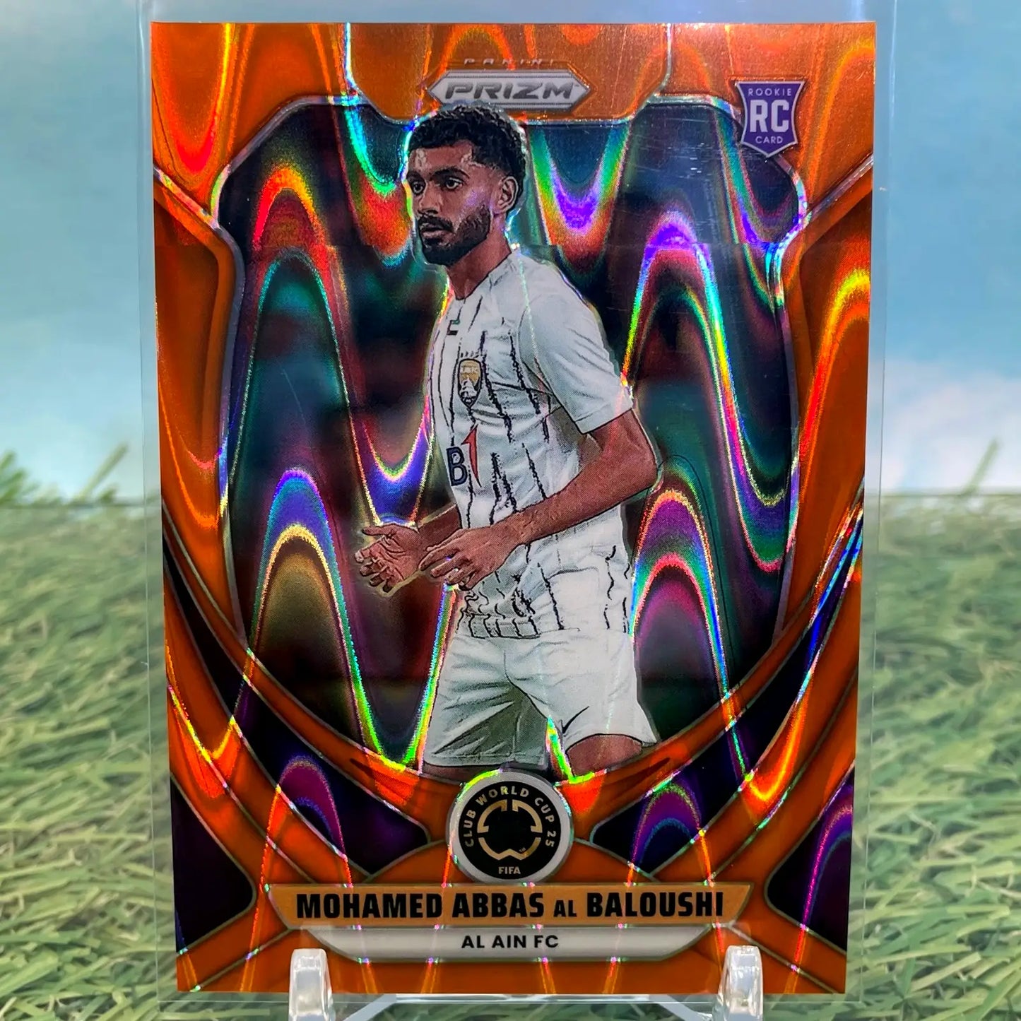 2025 Prizm FIFA Club World Cup Al Ain FC Mohamed Abbas Al Baloushi Orange /199 - Soccer Card Single