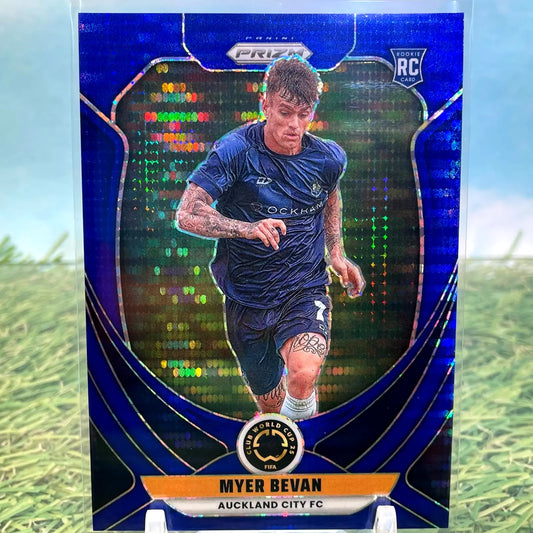 2025 Prizm FIFA Club World Cup Blue Pulsar Prizm /299 Myer Bevan RC - Soccer Card Single