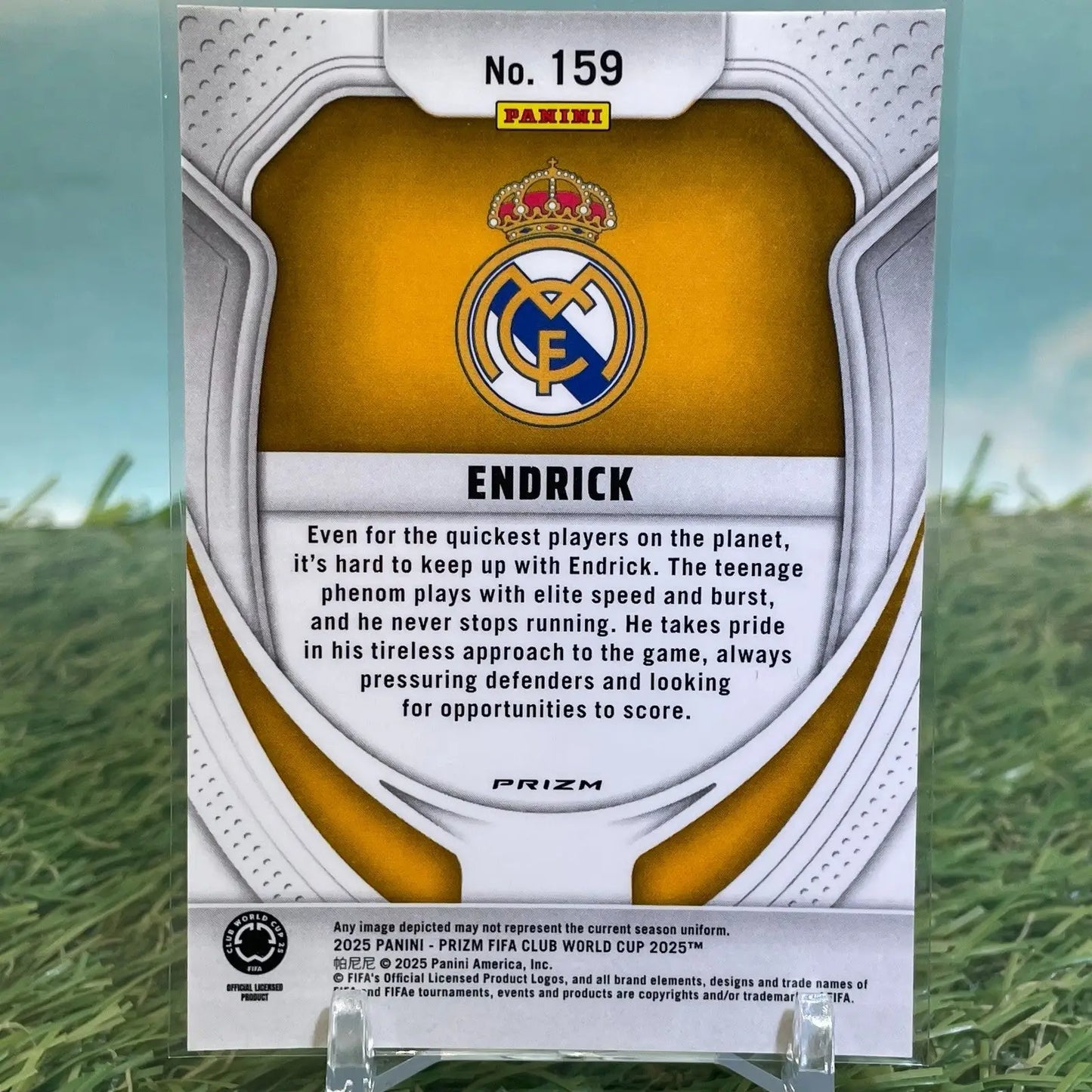 2025 Prizm FIFA Club World Cup Endrick Seismic Prizm #159 - Soccer Card Single