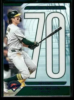 2025 Prospect Edition Jacob Wilson #7 20-80 Scale - Blue SN #/99 Athletics - Baseball Card Single