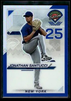 2025 Prospect Edition Jonathan Santucci #174 Holo Ticket Blue #/149 Mets - Baseball Card Single