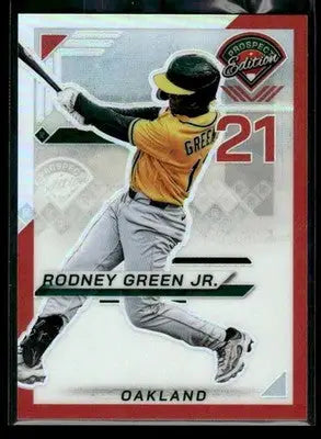 2025 Prospect Edition Rodney Green Jr. #141 Holo Ticket Red #/199 Athletics - Baseball Card Single