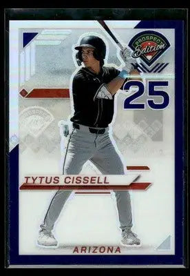 2025 Prospect Edition Tytus Cissell #116 Holo Ticket Purple #/99 Diamondbacks - Baseball Card Single