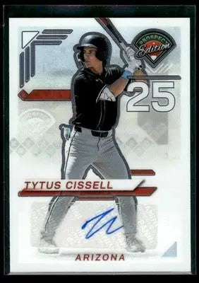 2025 Prospect Edition Tytus Cissell #116 Holo Ticket Sigs Silver Diamondbacks - Baseball Card Single