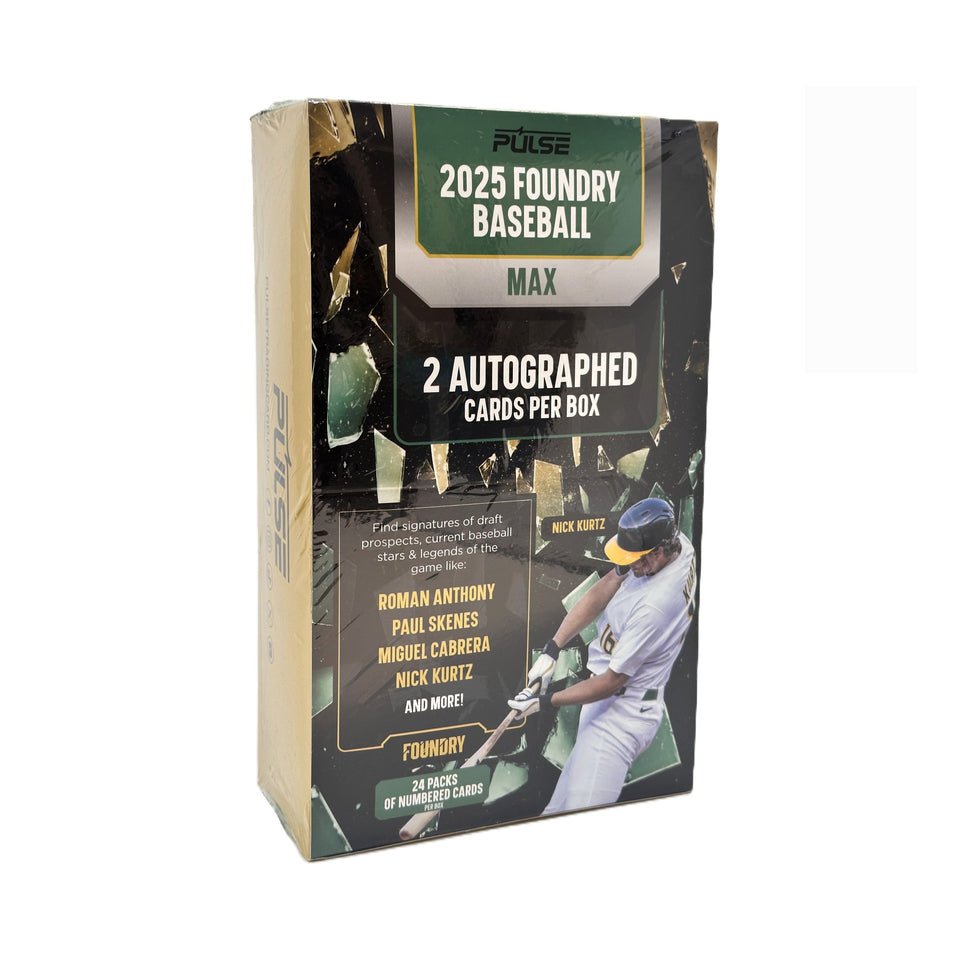 2025 Pulse Foundry Baseball 24 Count Booster Box
Pulse Foundry Baseball autograph card
Pulse Foundry Baseball jewel case numbered card