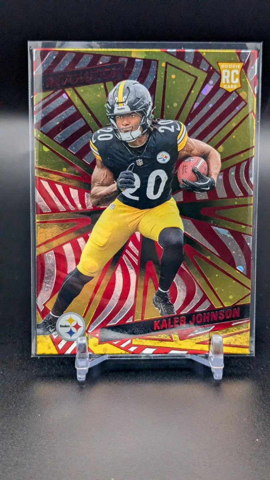 2025 Revolution Football Kaleb Johnson #223 Red Astro (RC)???????????? - Football Card Single