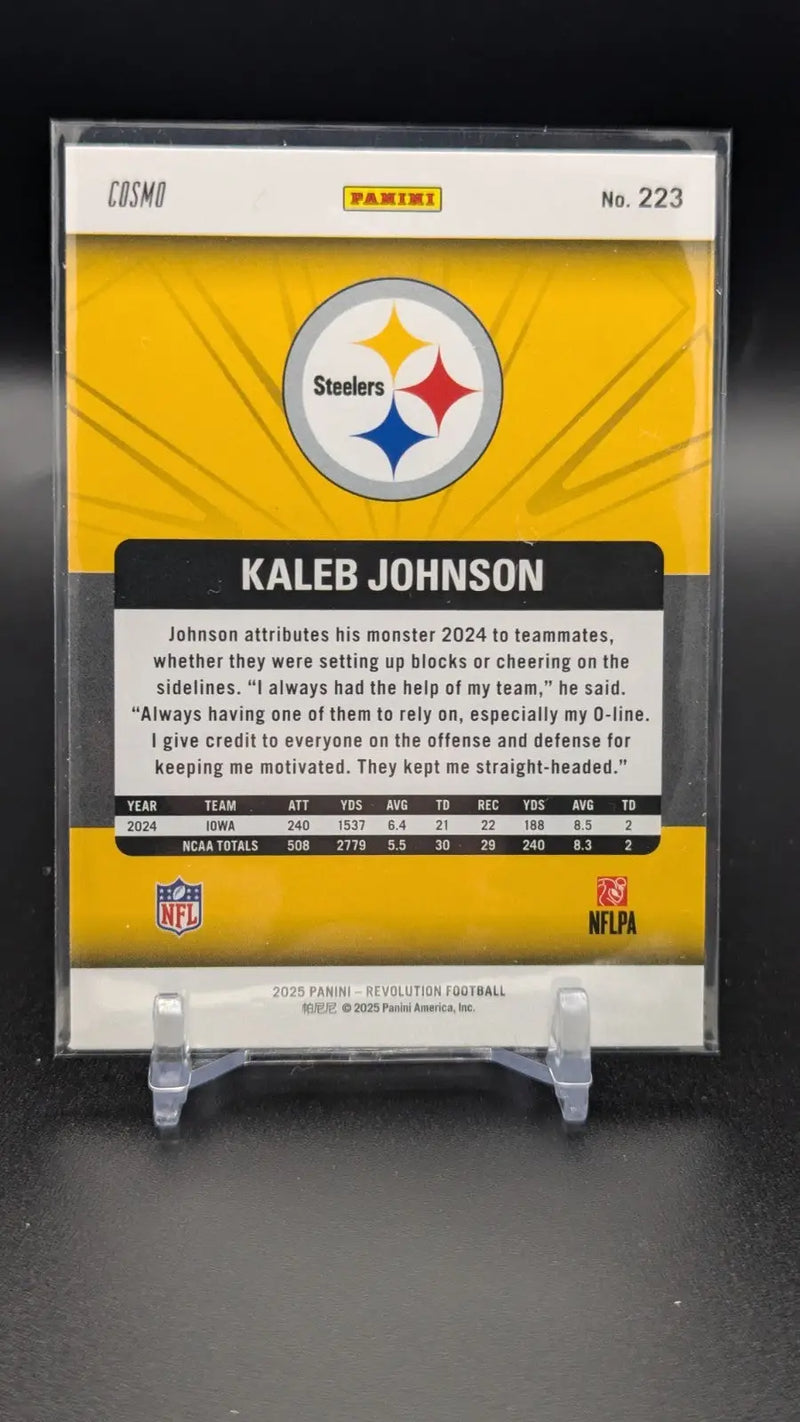 2025 Revolution Football Kaleb Johnson #223 Red Astro (RC)???????????? - Football Card Single