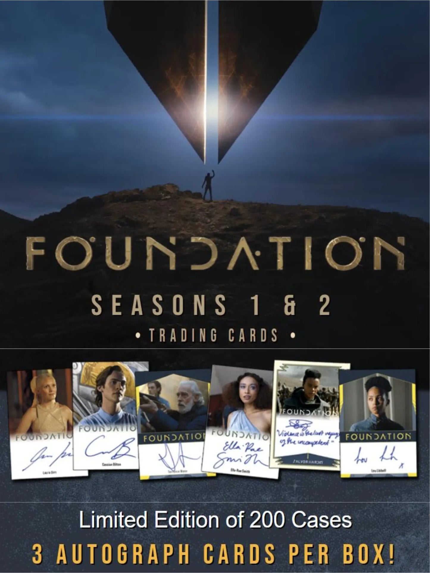 2025 Rittenhouse Foundation Seasons 1 & 2 Hobby Box with trading cards and cosmic landscape