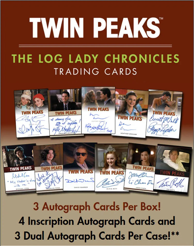 Twin Peaks Log Lady Chronicles trading cards from the 2025 Rittenhouse Hobby Box