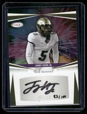 2025 SAGE Autograph Jimmy Horn Jr. #A-JHJ 82/100 Football - Football Card Single