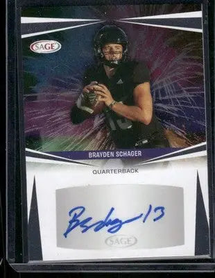 2025 SAGE Brayden Schager #A-BS4 Football - Football Card Single