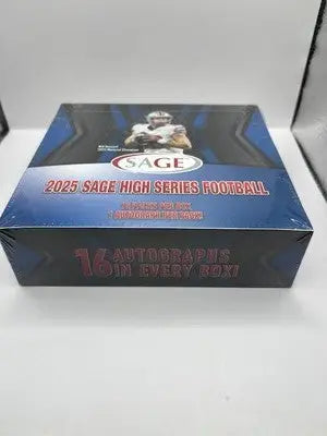 Sealed 2025 Sage High Series Football Hobby Box with hobby exclusive high series football cards
