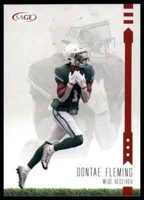 2025 SAGE HIT - Red Dontae Fleming 32 Philadelphia Eagles