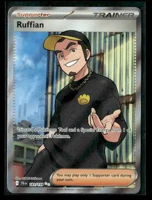 2025 Scarlet & Violet: Journey Together Ruffian #181/159 Ultra Rare Full Art NM - Pokémon Card Single
