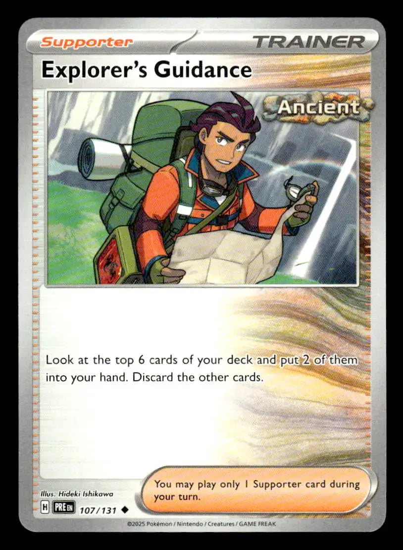2025 Scarlet & Violet: Prismatic Evolutions Explorer’s Guidance #107/131 Uncommo - Pokémon Card Single
